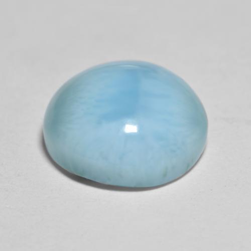 3,84 ctw natürlicher blauer Larimar, Rundschliff, Lichtundurchlässig