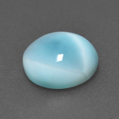 3,35 ctw natürlicher blauer Larimar, Rundschliff, Lichtdurchlässig