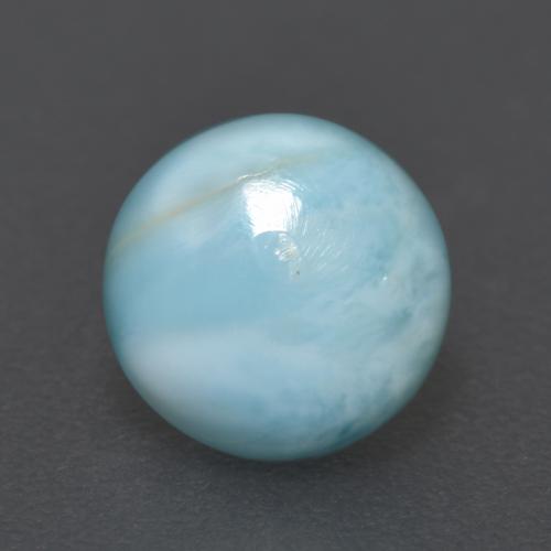 9,17 ctw natürlicher Helles Himmelblau Larimar, Rund Schliff, Lichtdurchlässig