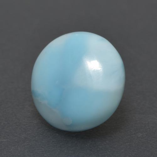 3,24 ctw natürlicher blauer Larimar, Rundschliff, Lichtundurchlässig