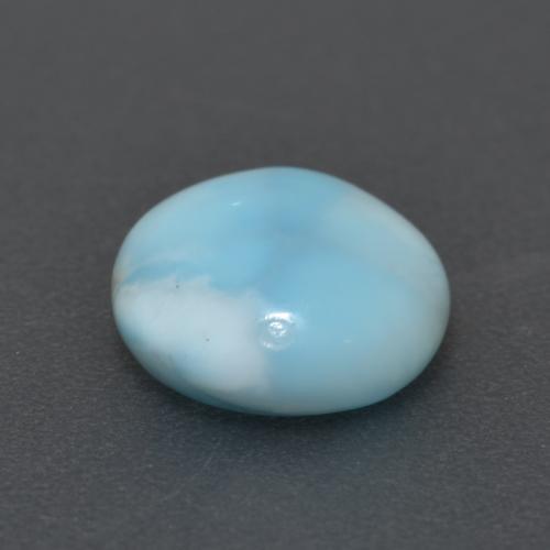 3,24 ctw natürlicher blauer Larimar, Rundschliff, Lichtundurchlässig