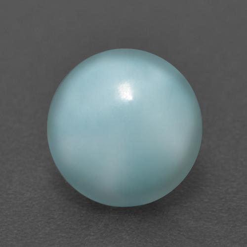 2,56 ctw natürlicher blauer Larimar, Rundschliff, Lichtundurchlässig