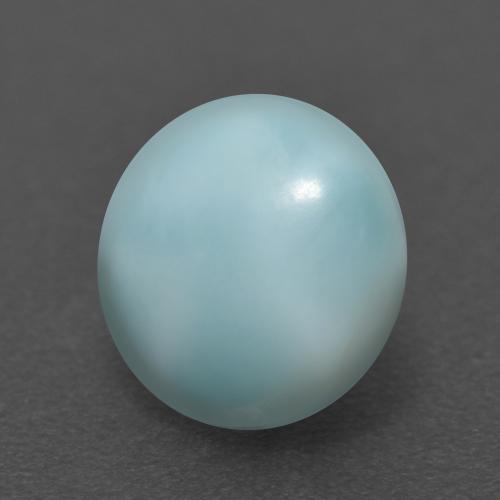 2,56 ctw natürlicher blauer Larimar, Rundschliff, Lichtundurchlässig