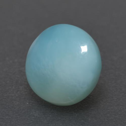 2,10 ctw natürlicher blauer Larimar, Rundschliff, Lichtdurchlässig