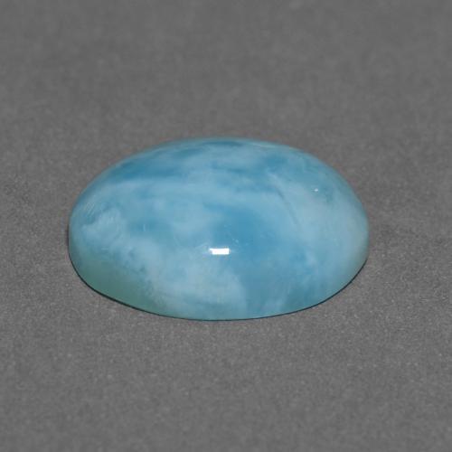 9,17 ctw natürlicher hellblau-grün Larimar, Oval Schliff, Lichtundurchlässig