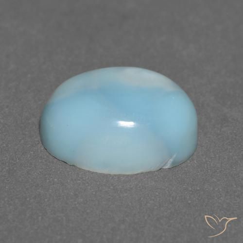 9,17 ctw natürlicher hellblau-grün Larimar, Oval, Lichtundurchlässig