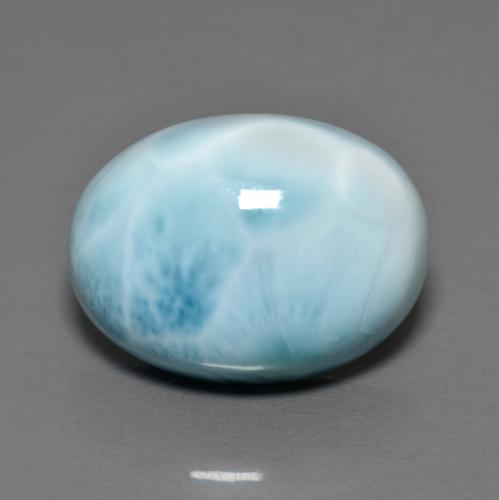 9,17 ctw natürlicher hellblau Larimar, Oval Schliff, Lichtundurchlässig