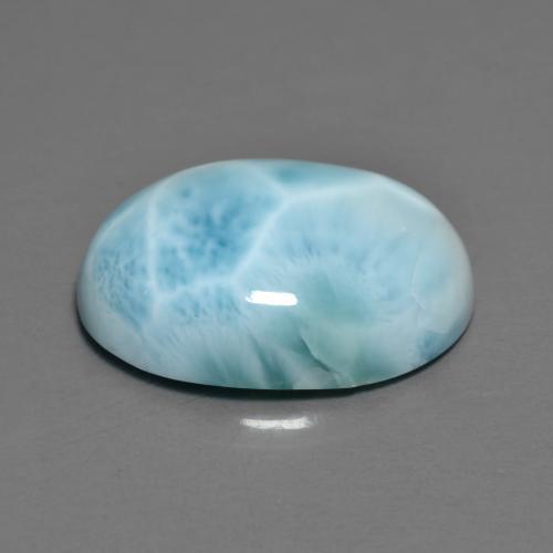 9,17 ctw natürlicher hellblau Larimar, Oval Schliff, Lichtundurchlässig