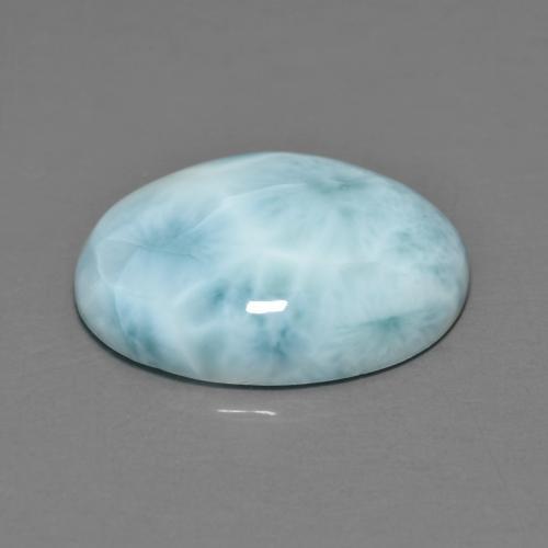 6,89 ctw natürlicher blauer Larimar, Oval Schliff, Lichtundurchlässig