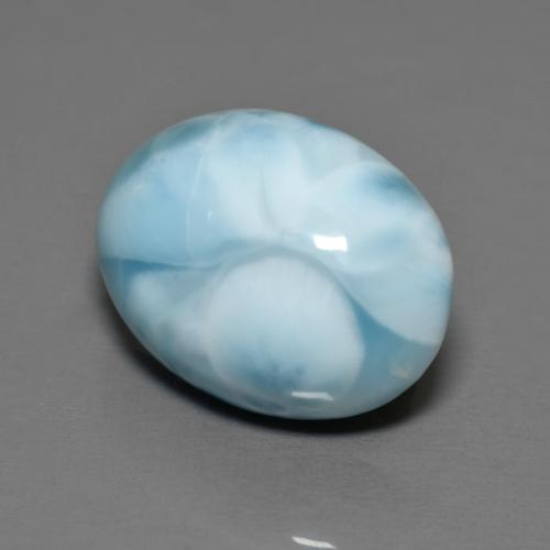 8,09 ctw natürlicher blauer Larimar, Oval Schliff, Lichtundurchlässig
