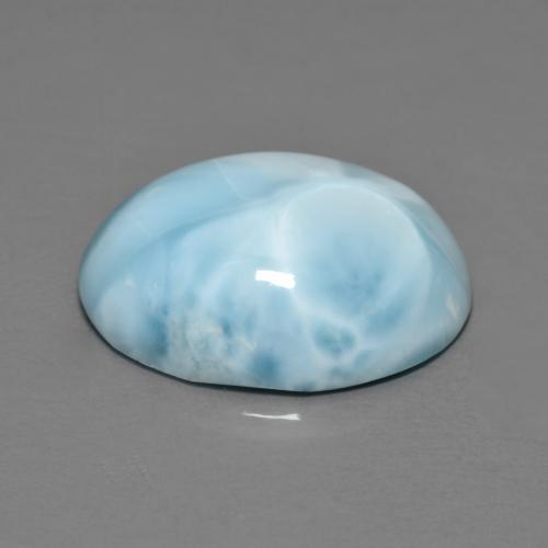 8,09 ctw natürlicher blauer Larimar, Oval Schliff, Lichtundurchlässig
