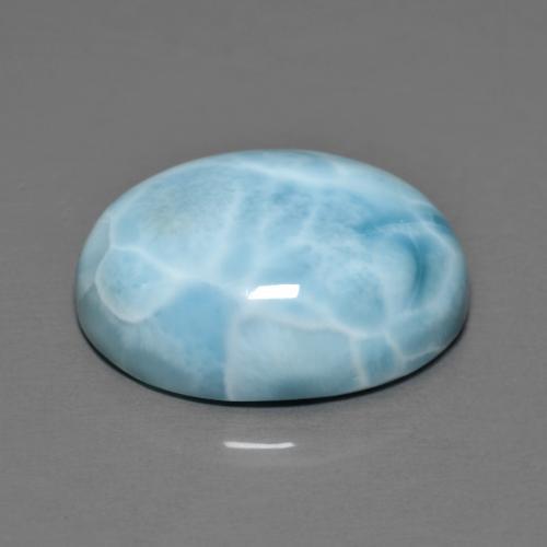9,48 ctw natürlicher blauer Larimar, Oval Schliff, Lichtundurchlässig