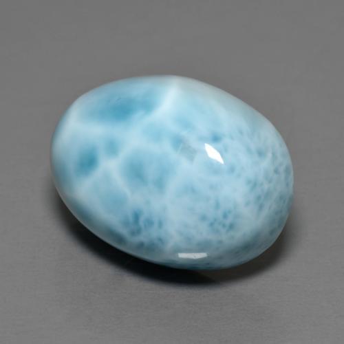11,92 ctw natürlicher blauer Larimar, Oval Schliff, Lichtundurchlässig
