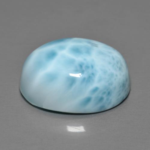 11,92 ctw natürlicher blauer Larimar, Oval Schliff, Lichtundurchlässig