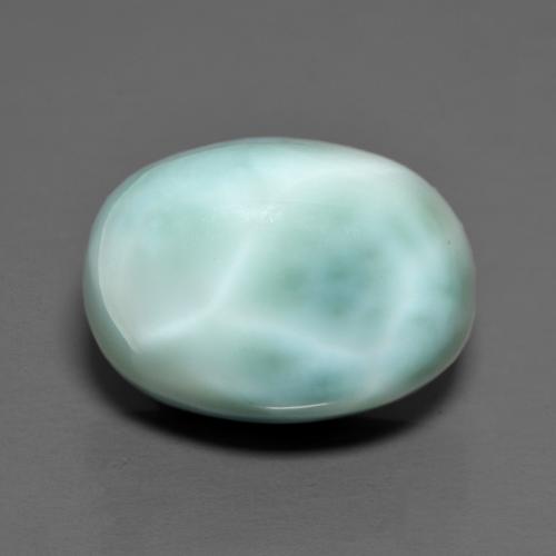 8,23 ctw natürlicher türkiser Larimar, Oval Schliff, Lichtundurchlässig