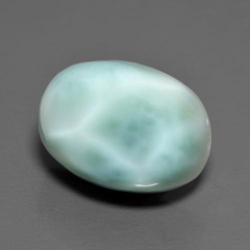 8,23 ctw natürlicher türkiser Larimar, Oval Schliff, Lichtundurchlässig