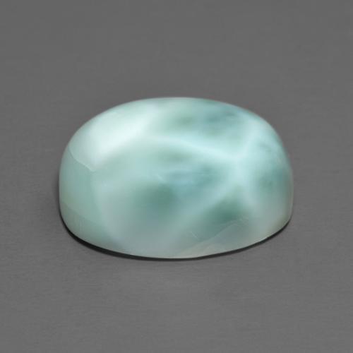 8,23 ctw natürlicher türkiser Larimar, Oval Schliff, Lichtundurchlässig