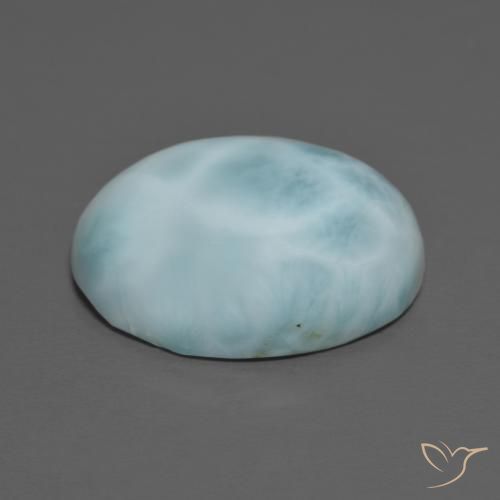 9,17 ctw natürlicher hellblau Larimar, Oval, Lichtundurchlässig