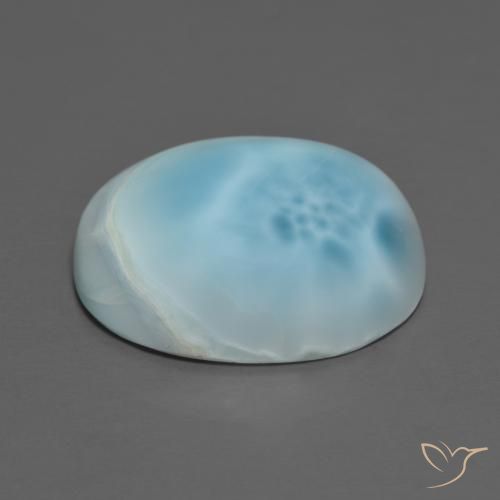 9,17 ctw natürlicher Wasserblau Larimar, Oval, Lichtundurchlässig