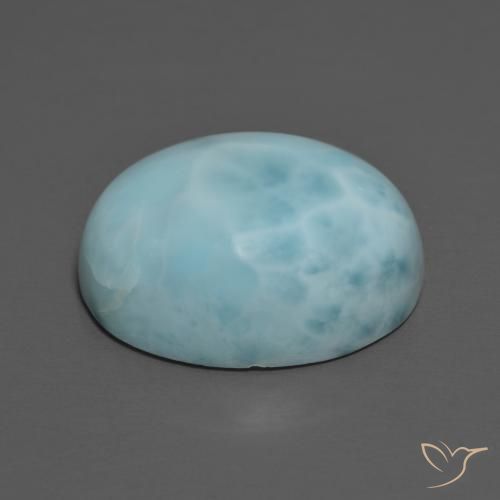9,17 ctw natürlicher hellblau Larimar, Oval, Lichtundurchlässig