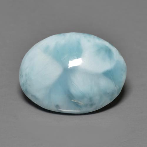 9,17 ctw natürlicher Hellgrünliches Blau Larimar, Oval Schliff, Lichtundurchlässig