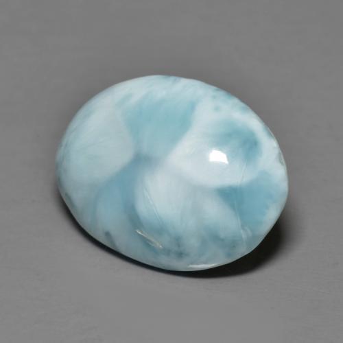 9,17 ctw natürlicher Hellgrünliches Blau Larimar, Oval Schliff, Lichtundurchlässig