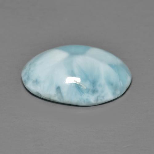 9,17 ctw natürlicher Hellgrünliches Blau Larimar, Oval Schliff, Lichtundurchlässig