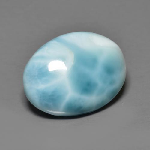 7,30 ctw natürlicher blauer Larimar, Oval Schliff, Lichtundurchlässig