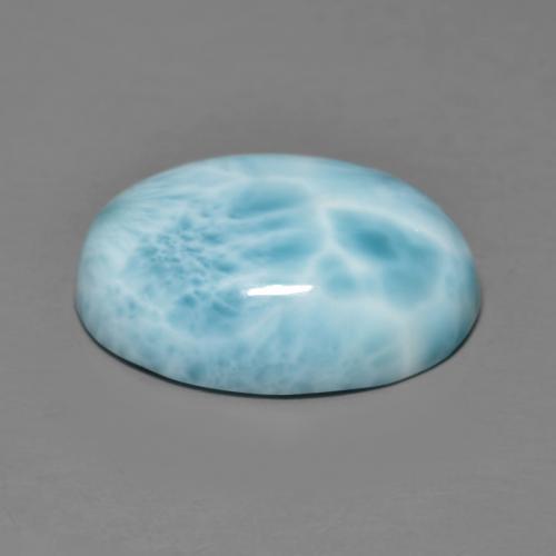 9,17 ctw natürlicher Hellblau Larimar, Oval Schliff, Lichtundurchlässig