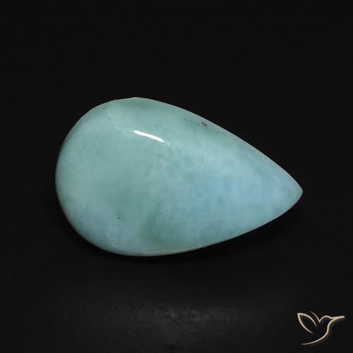 2.45ct Natürlicher Buschgrün Larimar, Birnenform, Lichtundurchlässig