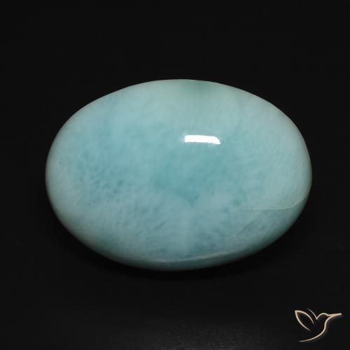 15.76ct Natürlicher Hellgrünliches Blau Larimar, Oval, Lichtundurchlässig