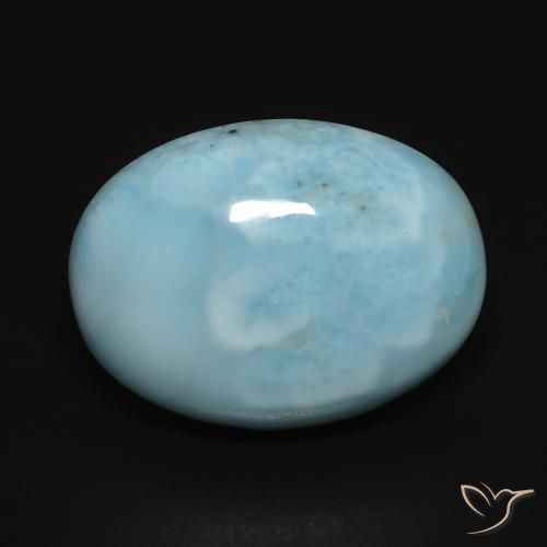 16.50ct Natürlicher Hellgrünliches Blau Larimar, Oval, Lichtundurchlässig