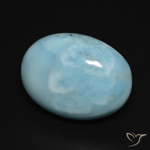 9,17 ctw natürlicher Hellgrünliches Blau Larimar, Oval, Lichtundurchlässig