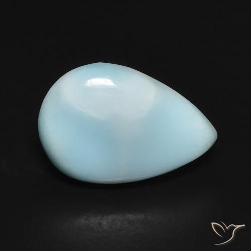 2.60ct Natürlicher Blau-grün Larimar, Birnenform, Lichtundurchlässig