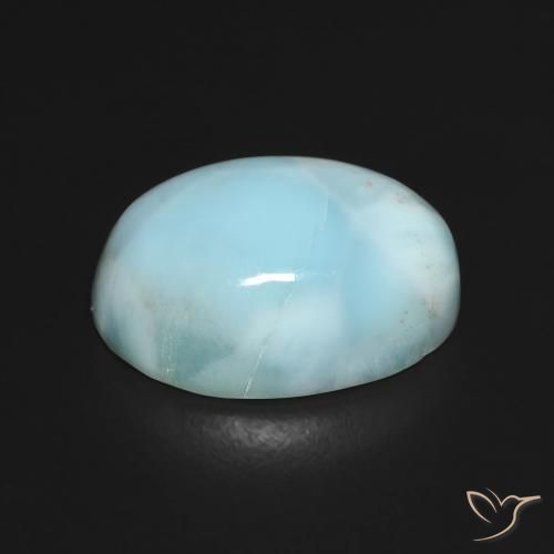 9,17 ctw natürlicher Blau-grün Larimar, Oval, Lichtundurchlässig
