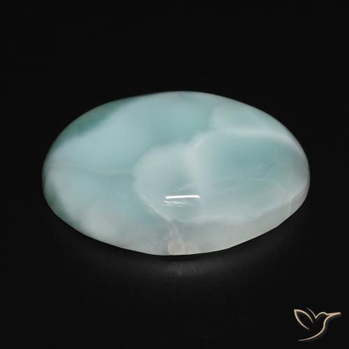 9,17 ctw natürlicher Hellgrünliches Blau Larimar, Oval, Lichtundurchlässig