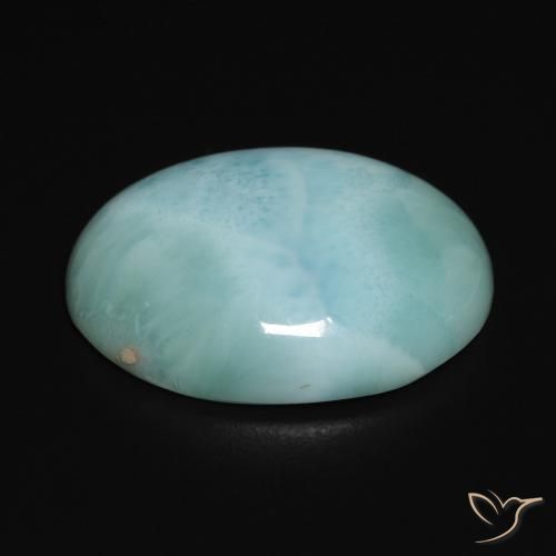 9,17 ctw natürlicher Hellgrünliches Blau Larimar, Oval, Lichtundurchlässig