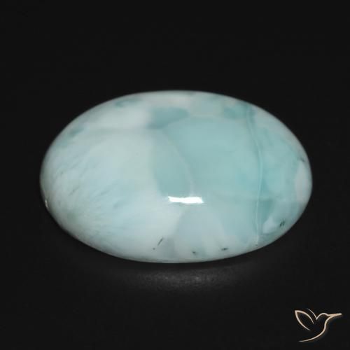 9,17 ctw natürlicher Hellgrünliches Blau Larimar, Oval, Lichtundurchlässig