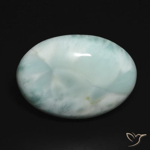 13.43ct Natürlicher hellblau-grün Larimar, Oval, Lichtundurchlässig