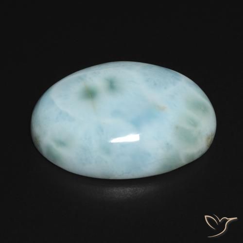 9,17 ctw natürlicher Blau-grün Larimar, Oval, Lichtundurchlässig