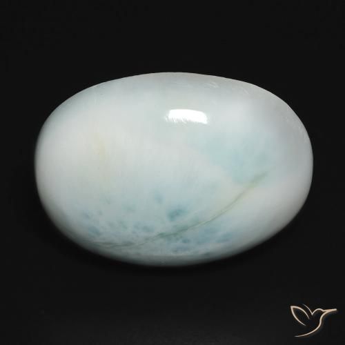 16.21ct Natürlicher Hellgrünliches Blau Larimar, Oval, Lichtundurchlässig