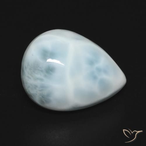 7.88ct Natürlicher Blau-grün Larimar, Birnenform, Lichtundurchlässig