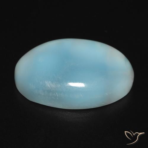 9,17 ctw natürlicher Blau-grün Larimar, Oval, Lichtundurchlässig