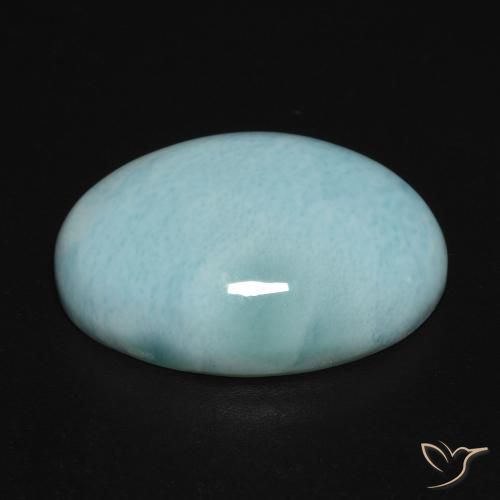 9,17 ctw natürlicher Blau-grün Larimar, Oval, Lichtundurchlässig