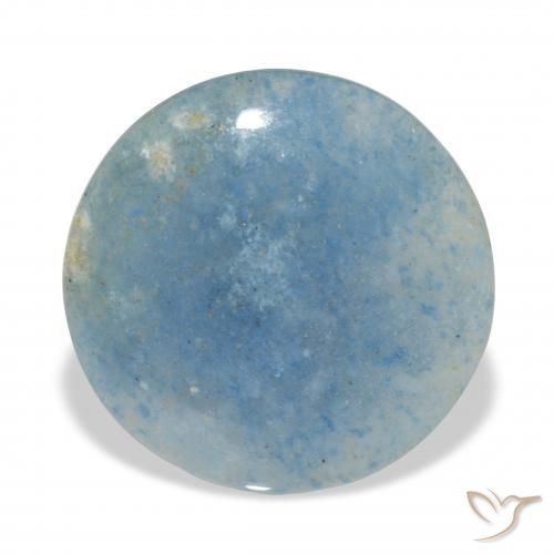 10.62ct Natürlicher hellblau Lazulit, Runden, Lichtundurchlässig