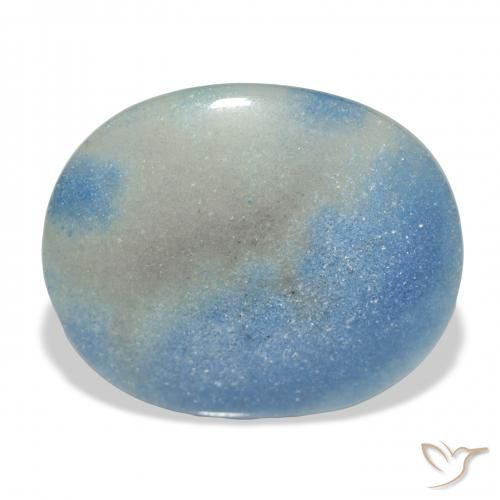 20.64ct Natürlicher Himmerlblau Lazulit, Oval, Lichtundurchlässig