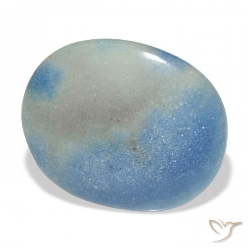 9,17 ctw natürlicher Himmerlblau Lazulit, Oval, Lichtundurchlässig