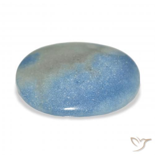 9,17 ctw natürlicher Himmerlblau Lazulit, Oval, Lichtundurchlässig