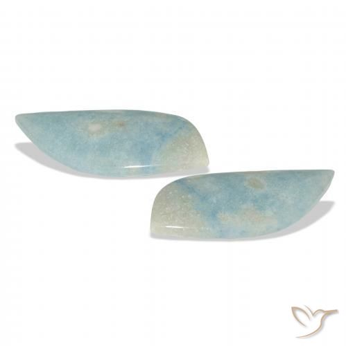 44.13 ct natürliche Baby blau Lazulit-Edelsteine, Fantasie, Lichtundurchlässig