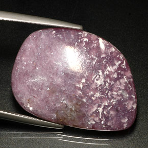 20,92 ctw natürlicher violetter Lepidolith, Fantasieschliff, Lichtundurchlässig